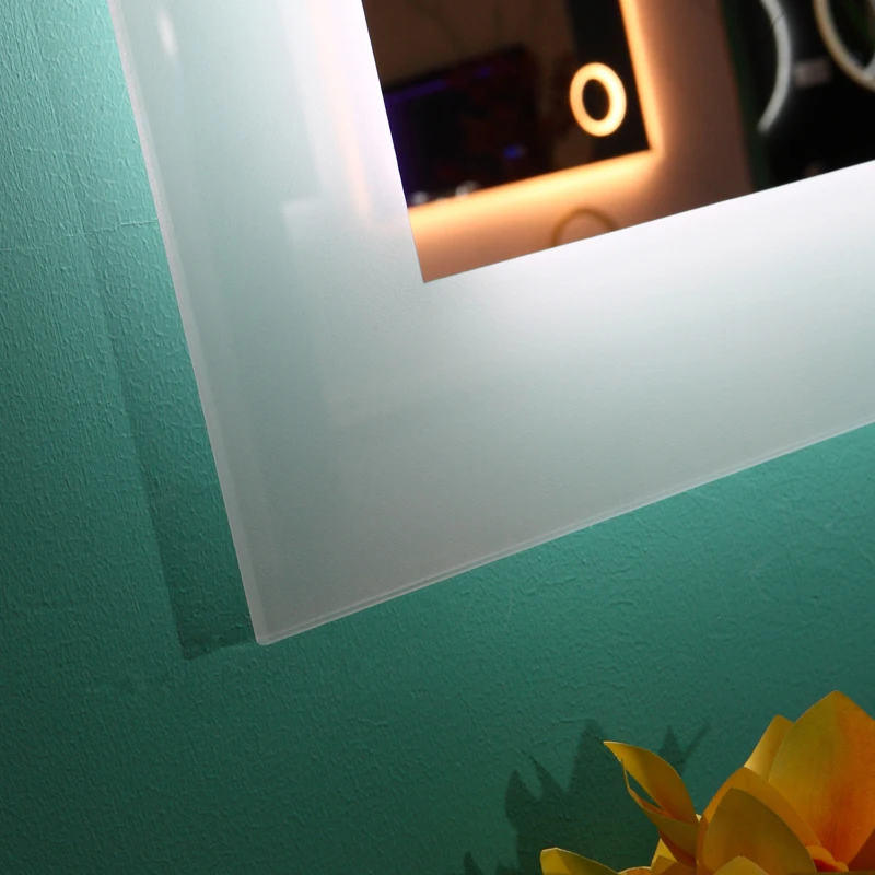 ETL certified Frameless Wall Mounted Rectangle Hotel LED Lighted Bathroom Vanity Mirror led backlit mirror