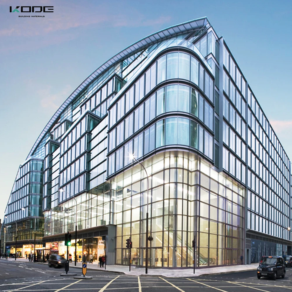 
Manufactory direct fashion aluminum profile stainless steel glass Curtain Wall System 