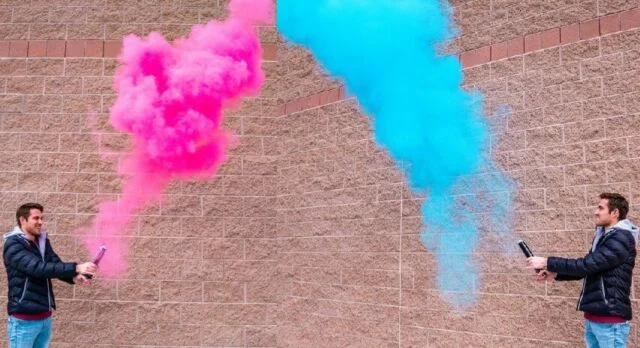  Пол ребенка Открыть Показать порошок дыма Confetti Cannon Декорации для