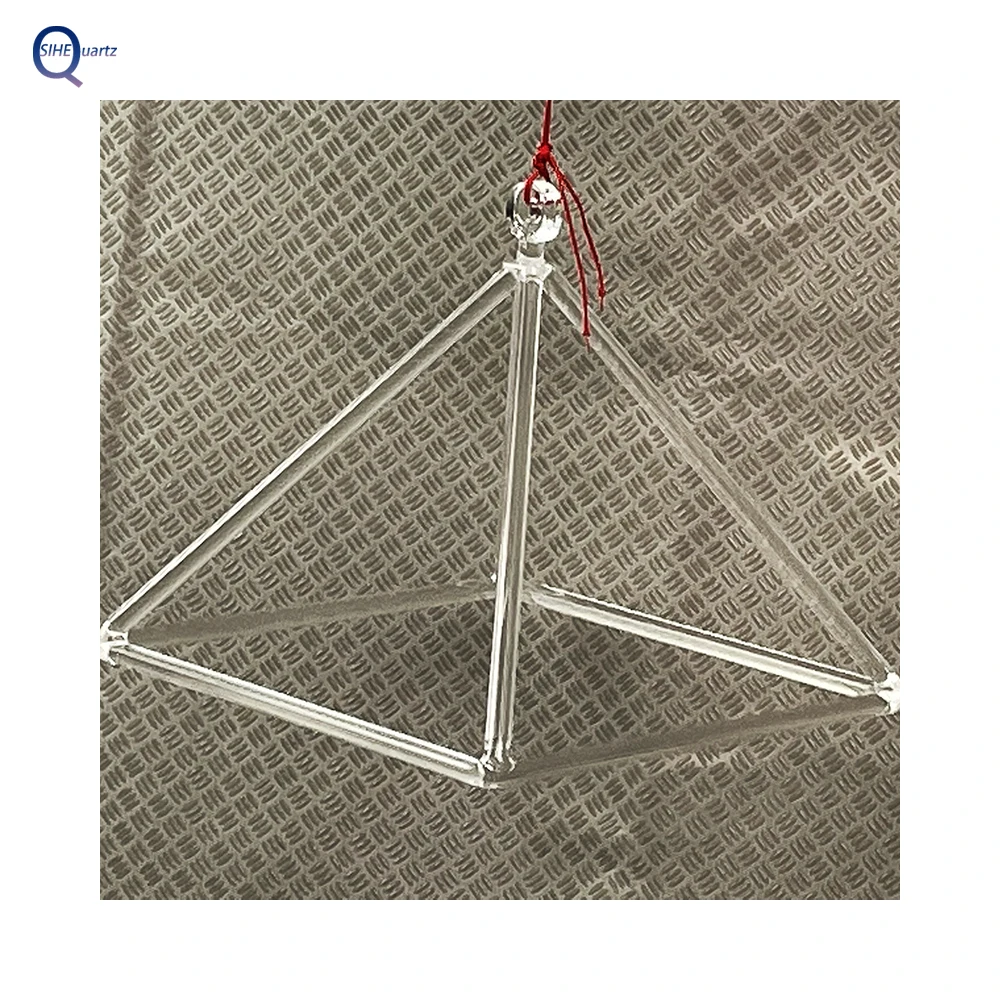 SIHE white quartz singing pyramids /use in healing or therapy/Yoga sound musical instrument