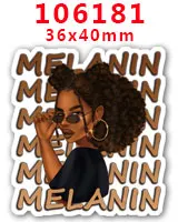 Плоская смола, сделай сам, творчество, плоский мультяшный рисунок, акриловая смола, Плоский Рисунок для украшения, серьги черного цвета-девочка-Волшебство-106177-106197