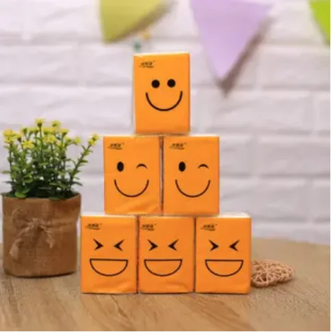 Factory supply  100% cotton bleach -free facial tissue paper/handkerchief paper/pocket paper  customized logo