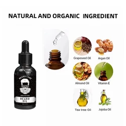 Mens Grooming Beard Kit Private Label Oil Balm Comb Brush Men Beard Care Set Beard Growth Kit