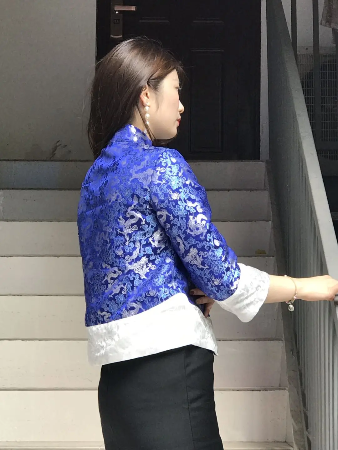 Chinese China Qipao tangzhuang Style Cheongsam tapestry satin zhijinduan ladies tangzhuang