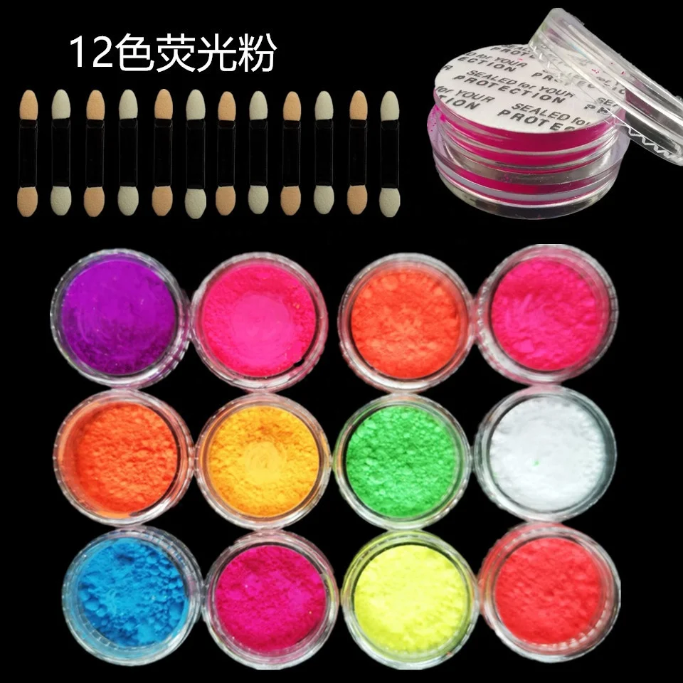 2023 New Trend Fluorescent Pigment Mica Powder Nail Color Pigment Powder Resin Pigment