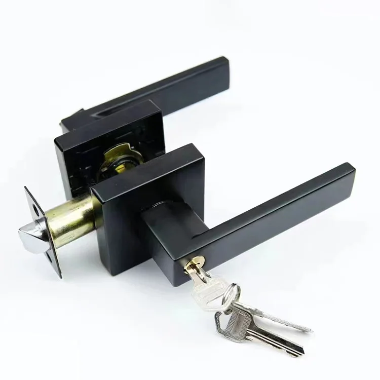 Factory Bestseller Safety Silent Zinc Alloy Interior Door Handles Modern Door Handle Lock Set