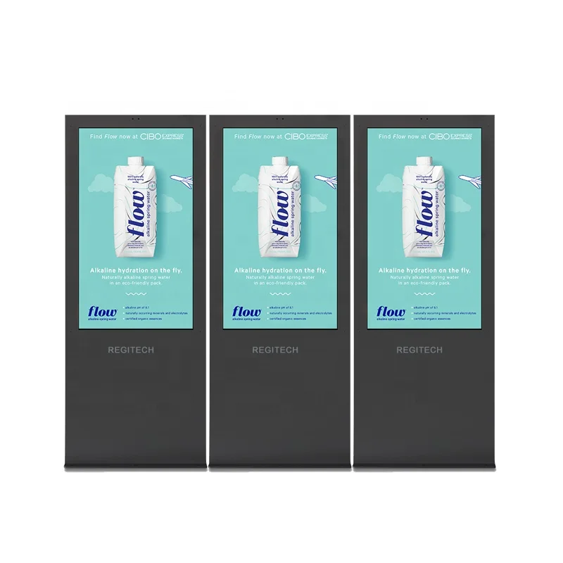 Outdoor Android Advertising LCD Display screen with 2500nits and water proof 55 inch