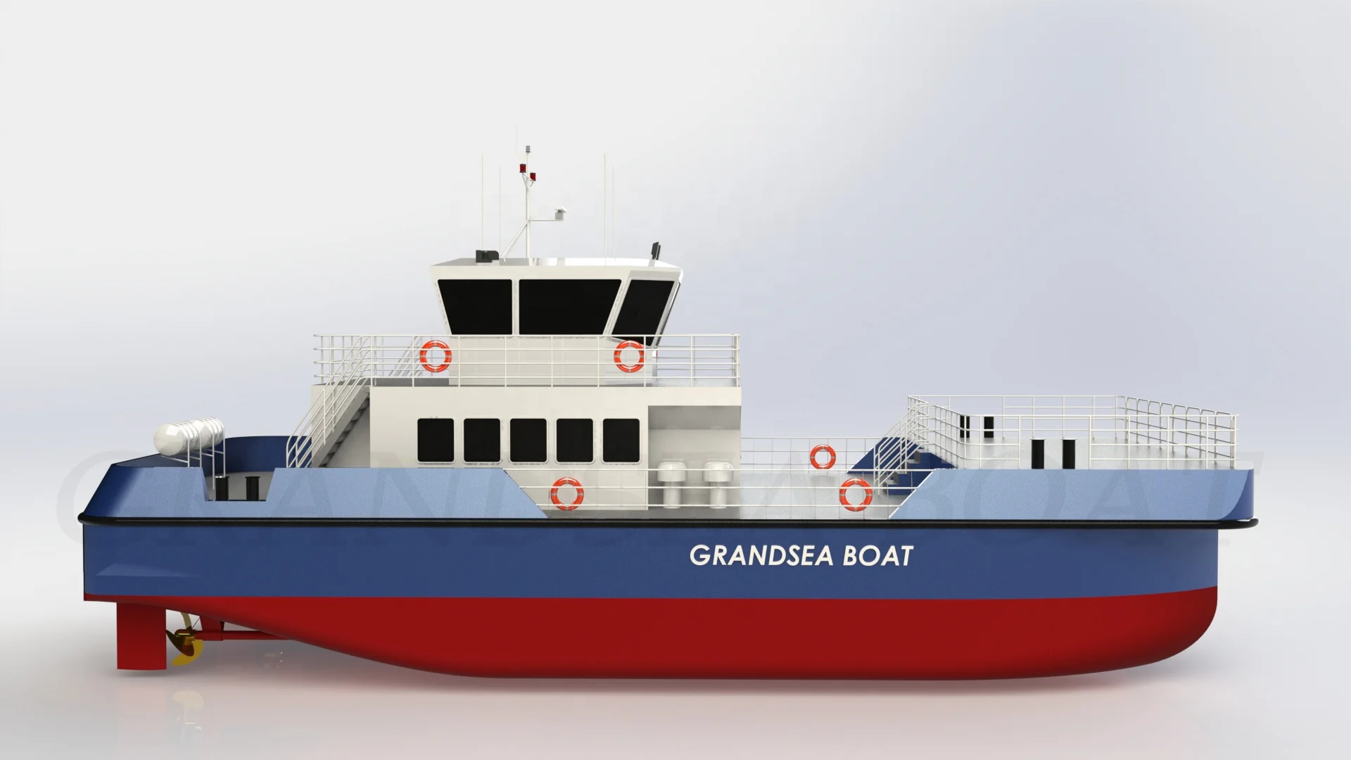 Grandsea 24m/80ft wind farm services vessels aluminum boat catamaran workboat