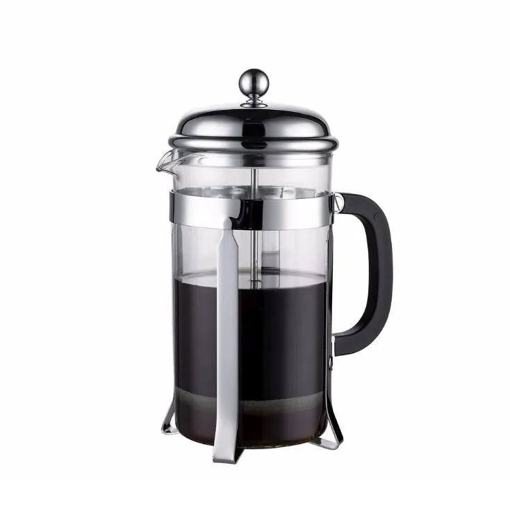 borosilicate glass clean goffee pot with handle and filter customized french press moka pot coffee maker espresso pot coffee