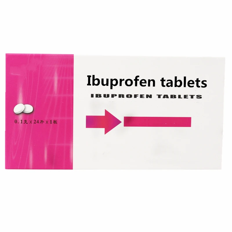 
Suitable for fever, migraine, dysmenorrhea, toothache caused by influenza 100mg*24 tablets/box of ibuprofen tablets 