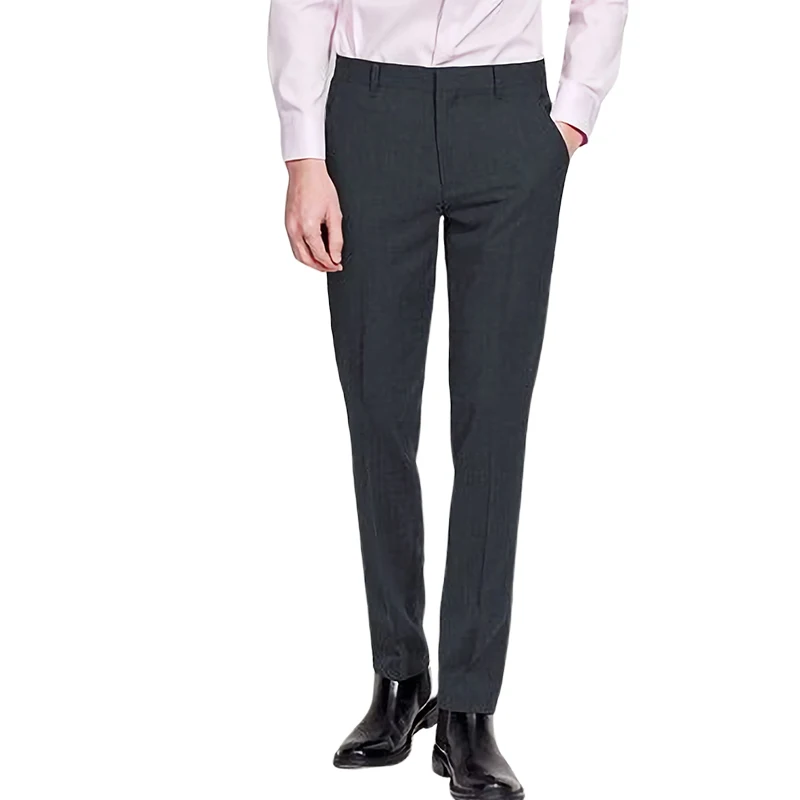 Slim Fit Formal Dress Business Shirts Casual Pants Suit Trousers For Men
