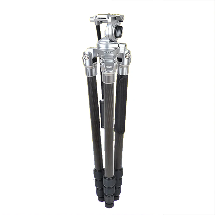 
Most popular 4 sections 360 degree carbon mobile tripod stand 
