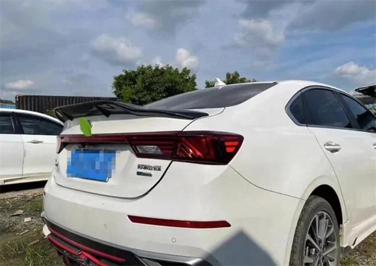 For KIA K3 spoiler 2019-2022 KIA Cerato Forte spoiler style R Car Rear Wing Color Rear Spoiler