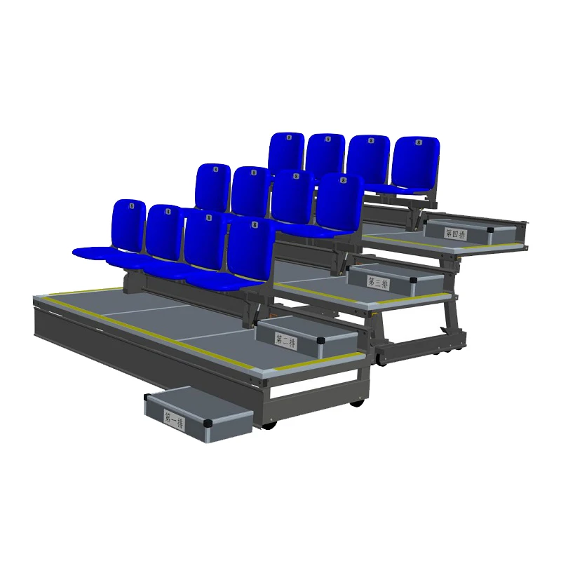 Yourease retractable bleachers system plastic  folding seats for stadium