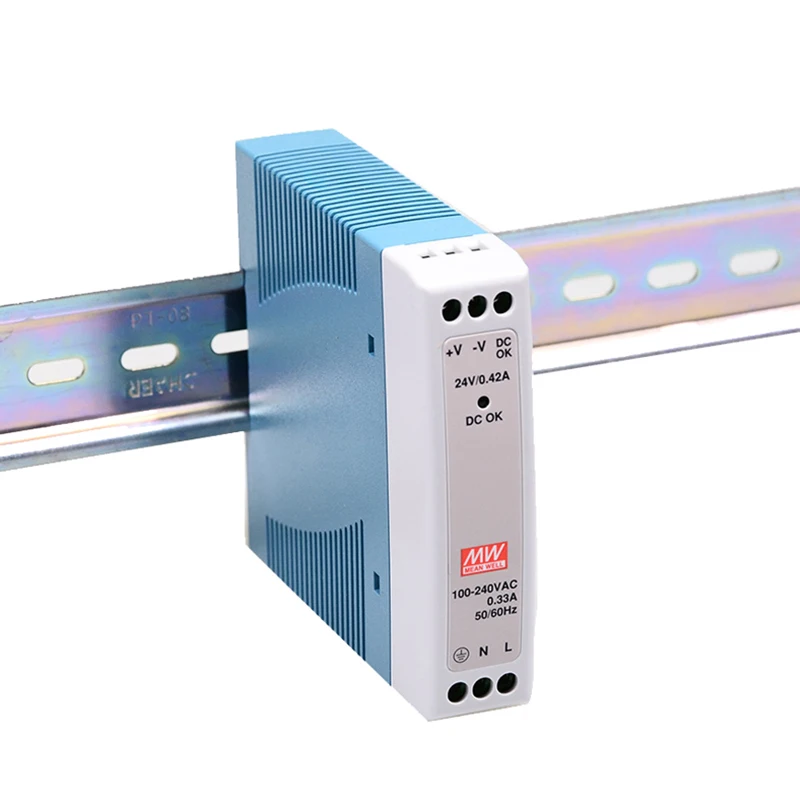 MDR-10 series 10W 5V/12V/15V/24V DIN RAIL USP MEAN WELL SMPS SWITCHING POWER SUPPLY