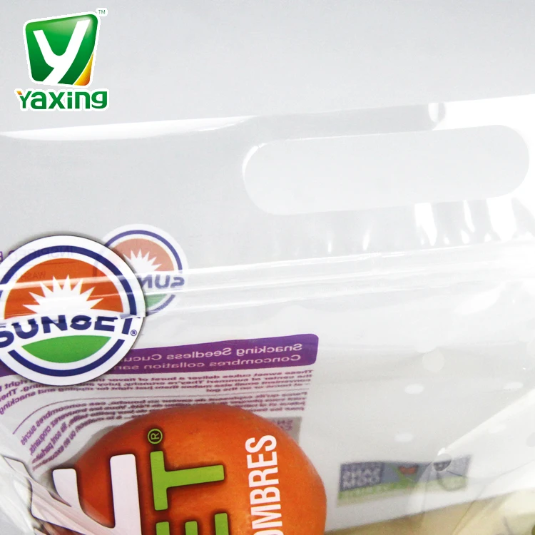 Customized Stand Up Fruits Pouch Zipper Bag Dried Food Transparent Mylars Bag Plastic Doypack Ziplock Bag Packaging With Handle