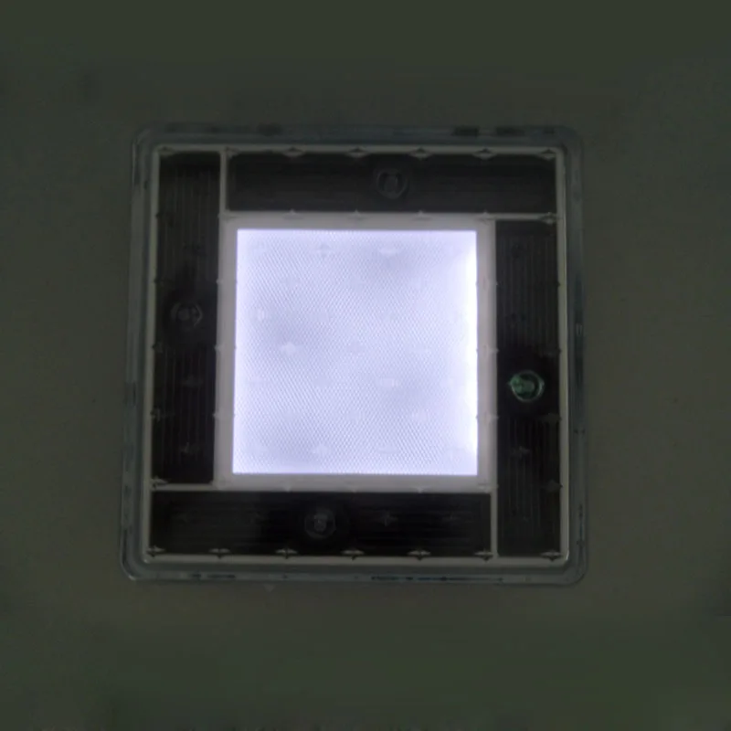 Waterproof IP65  6 LED Garden Landscape Solar Led Brick Lighting Brick Lighting for Pavers Solar LED Ground Light