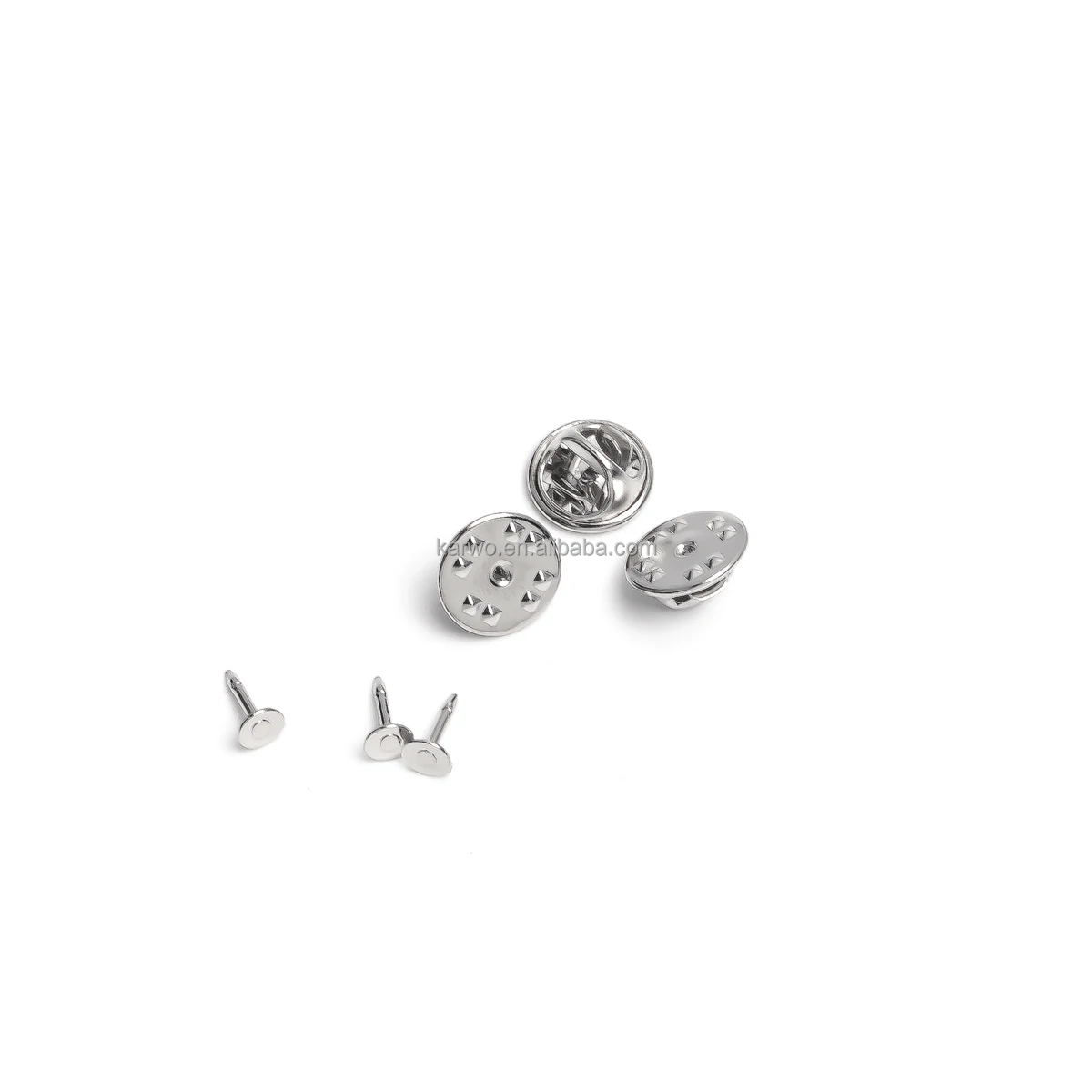 High Quality 11.5mm Metal Butterfly Clutch Pin Back Badge Accessories