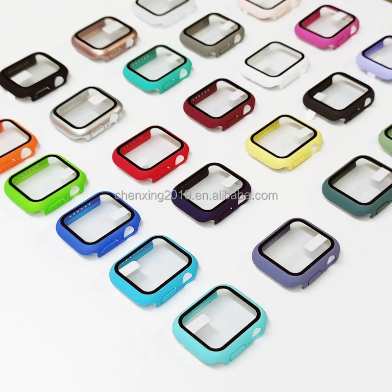 100 шт., 2021 новый корпус для часов, защита 7 поколения IWATCH7, жесткий корпус из pc, закаленная пленка с полипропиленовым мешком