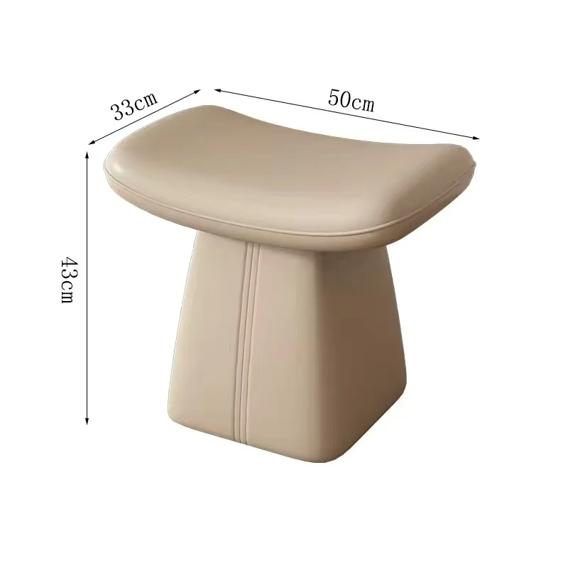 Italian makeup stool Nordic modern leather piano chair Bedroom Hotel Swivel chair