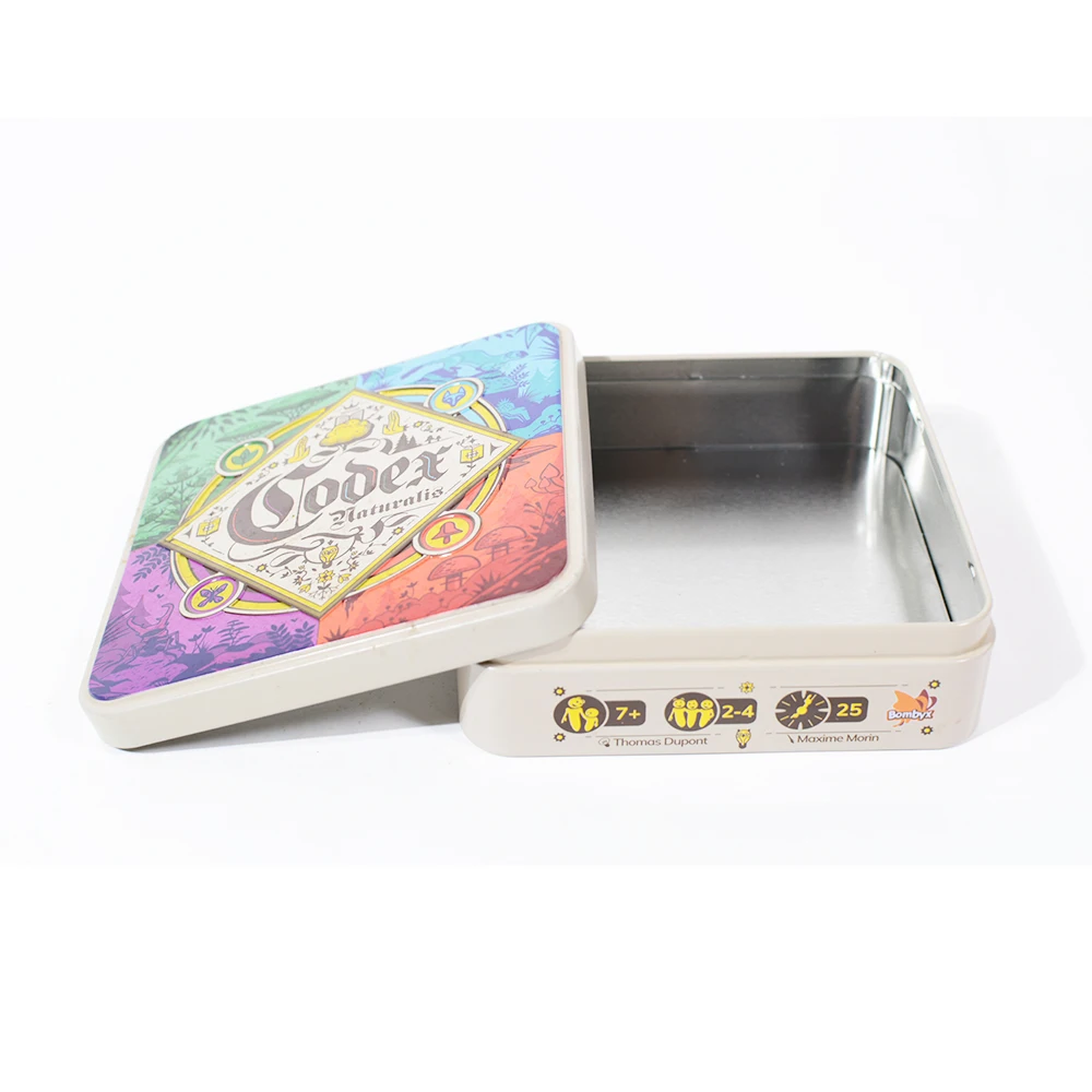 Factory Custom Cartoon Food Metal Tinplate Tin Box Candy Snacks Biscuit Tea Gift Packaging Tin Cans Cookie Container Iron Box