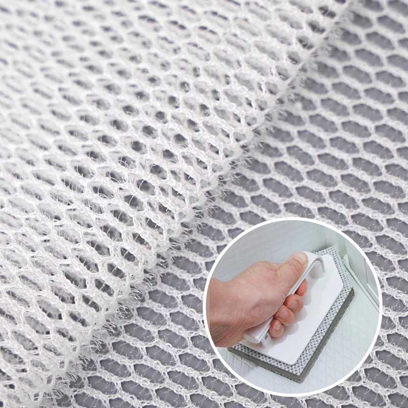Japanese Magic Cleaning Brush Use 100% Polyester 3D Spacer Mesh Microfiber Fabric Cleaning Cloths Fabric For Bathroom Cleaning