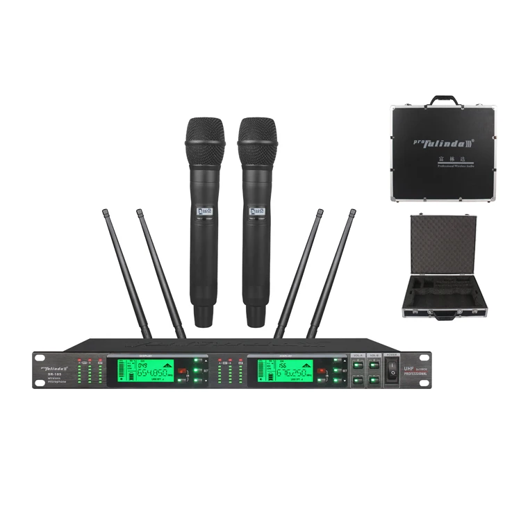Профессиональный uhf беспроводной микрофон pll система истинного разнесения