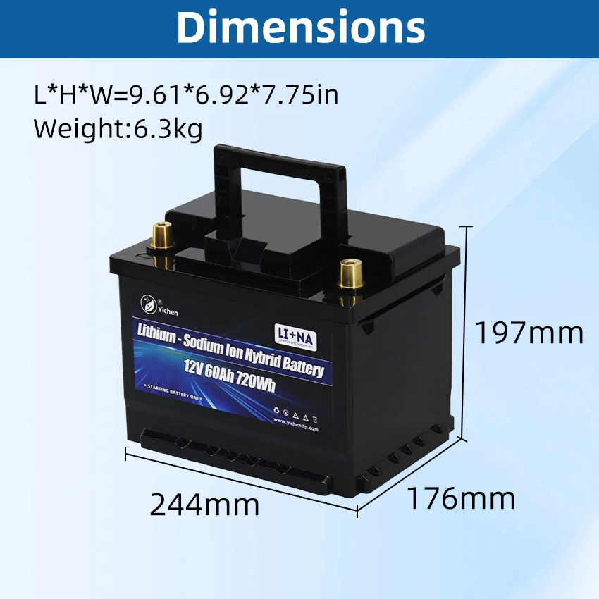 sodium lithium ion deep cycle dual purpose marine cranking 12 volt starting lifepo4 12v 60ah lithium battery for trolling motor
