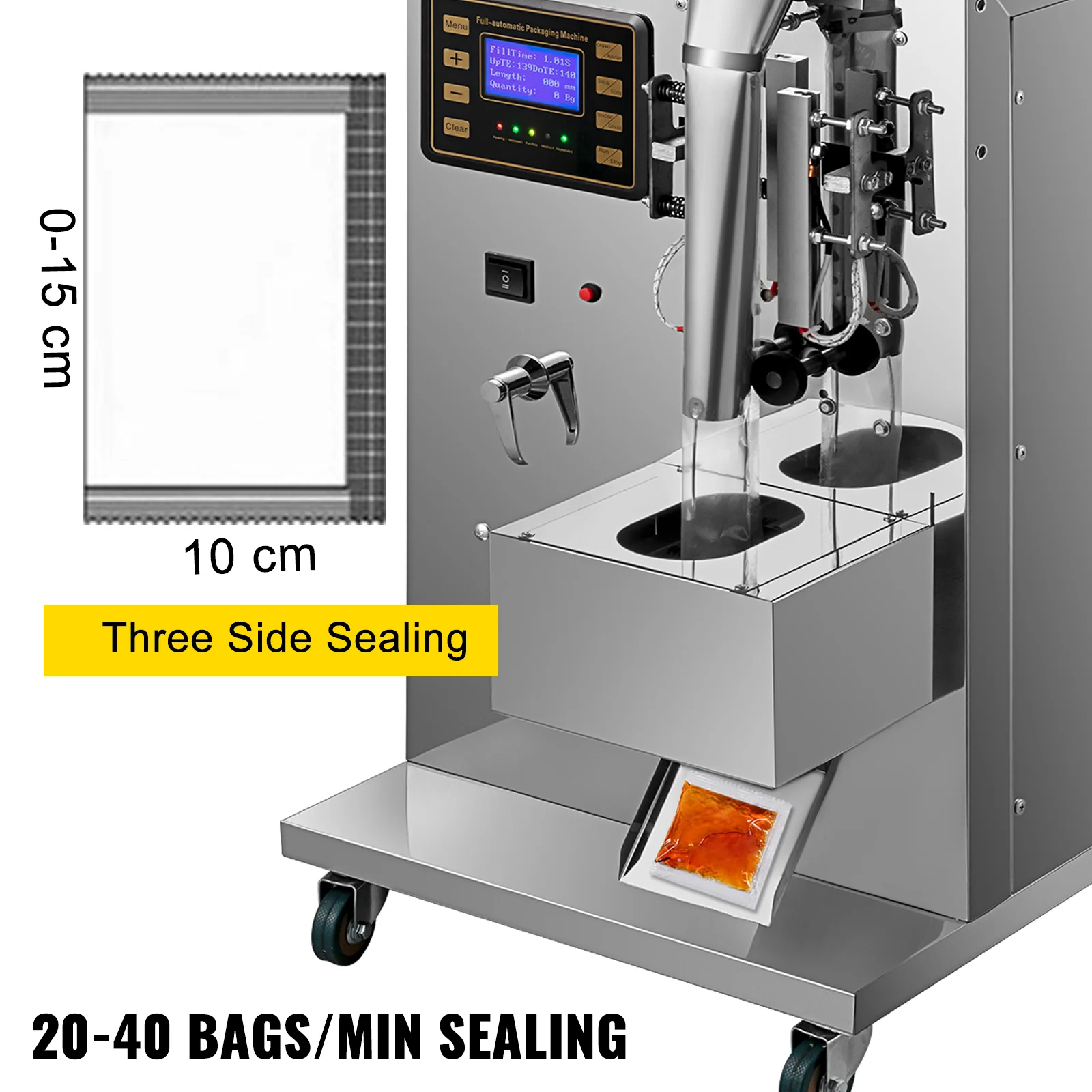 10ml sachet automatic pure water liquid filling and sealing machine