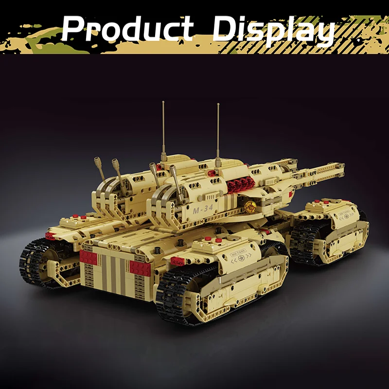 Формы king 20011S технические игрушки MOC моторизованный мамонтовый бак модель сборки RC игрушка кирпич рождественские подарки наборы строительных блоков