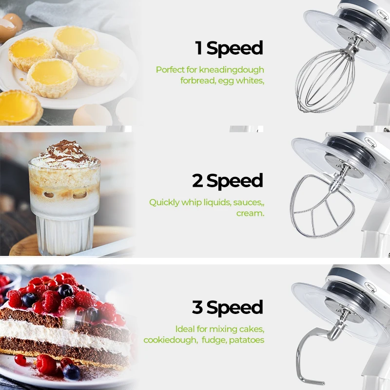 Hot sell kitchen machine stand mixer 4.5L 5.5L 7L 10L stainless steel bowl Electric Stand Mixer for baking for commercial mixer