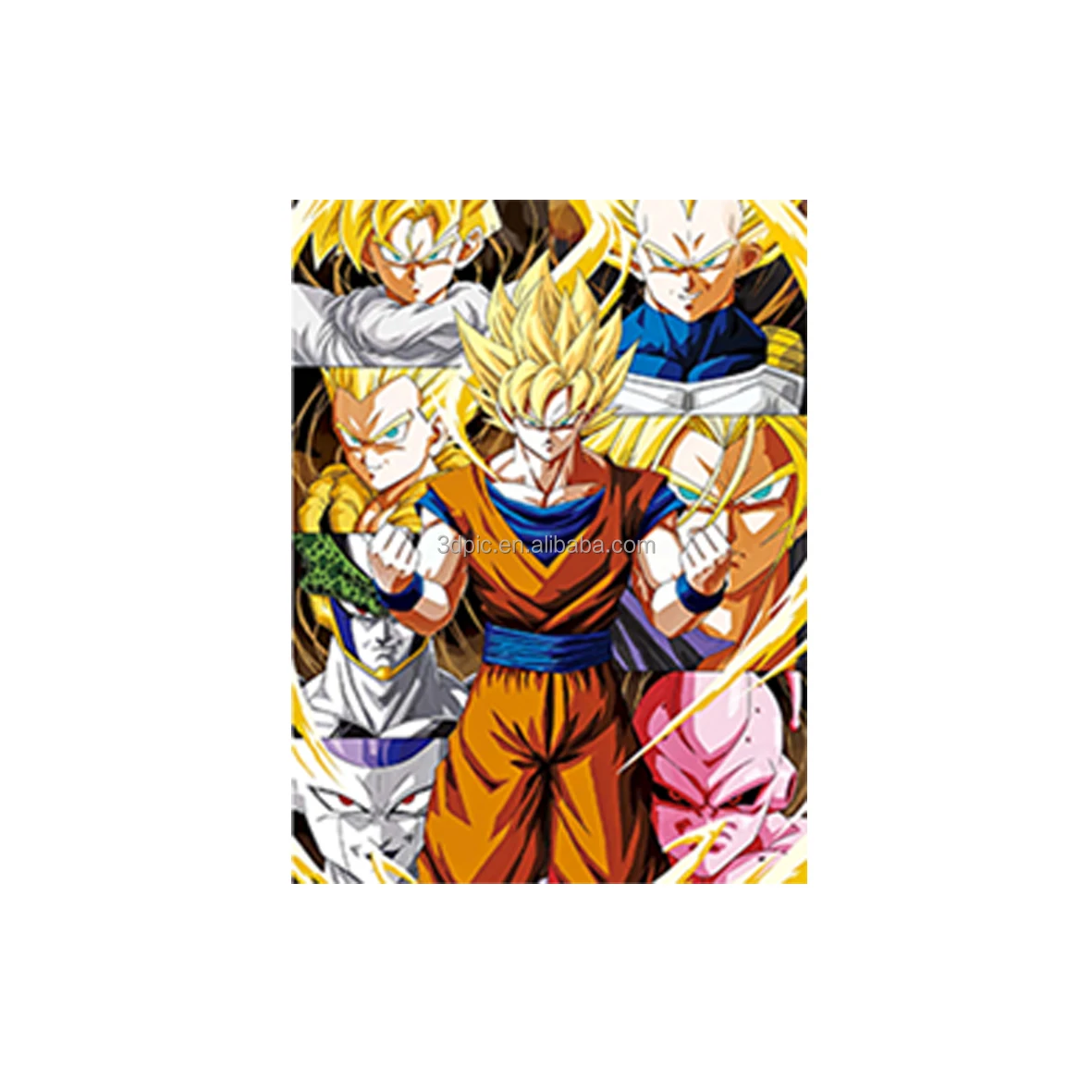 Custom Printed Full Color 3D Cartoon Characters Lenticular Poster stickers