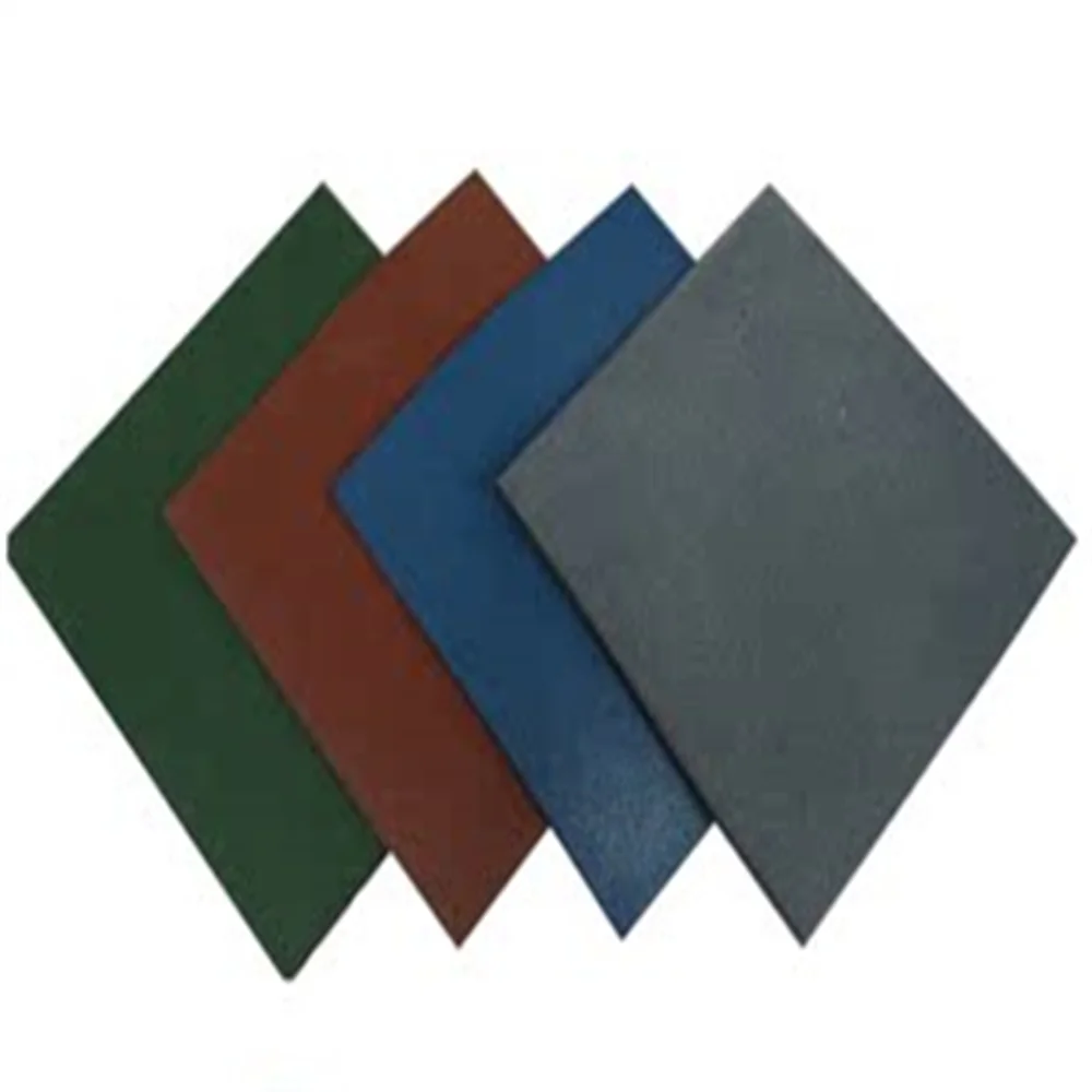 High density Colorful EPDM Outdoor Rubber Mat 50cm*50cm for playground park