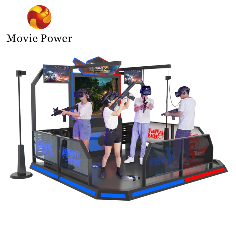 Indoor Entertainment Arcade game shooting Vr Station KAT Multiplayer 4 playersIndoor Infinity War Shooting Games