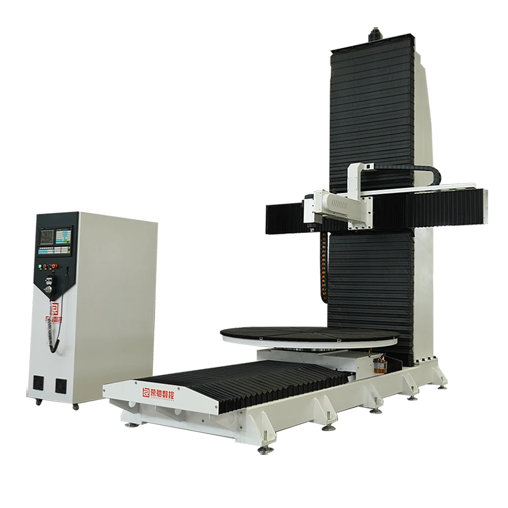 Rongchi 5 Axis CNC Machine Large Foam Sculpting for Wood Cheap Price 5 Axis CNC Wood Machine Retail Home Use Advertising Company