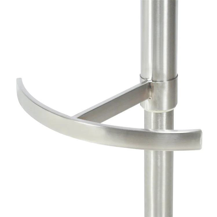 Chair Base Legs Chrome Base Soft Cushion High Bar Stool Chairs Base High Durability Stainless Steel Modern Customizable Support
