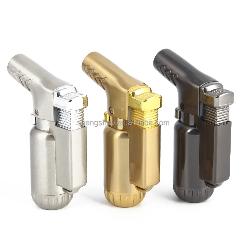 New Small Metal Jet Flame Blow Torch Lighter for Cigar Wholesale