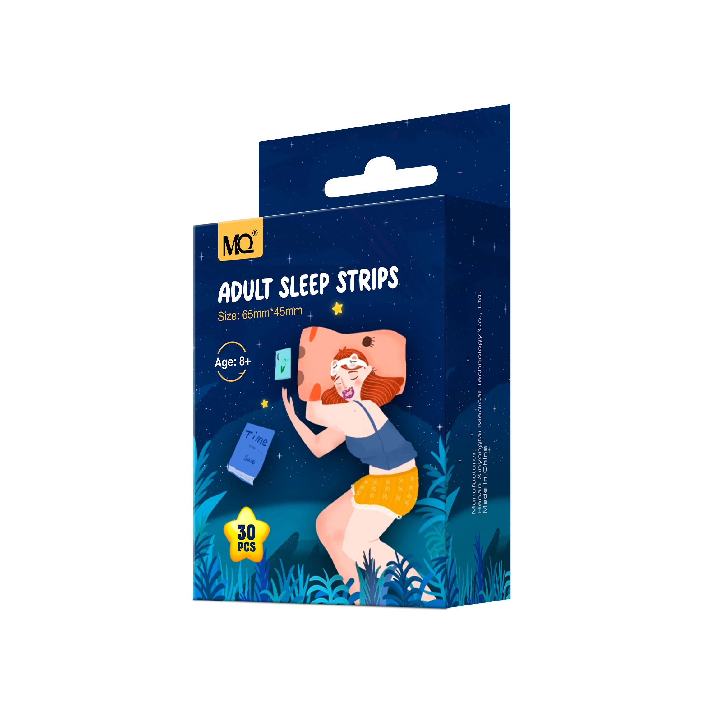 New products  2024 mouth tape for sleeping  strips 30pcs for adult sleep right nasal strips x-type nasal strips sleep
