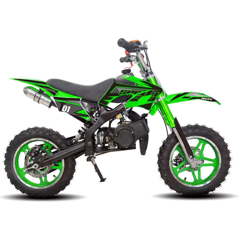 Новый желтый 50cc крест мото 2 тактный старт полностью автоматический питбайк детский внедорожник Кросс Мотоцикл T01 с CE