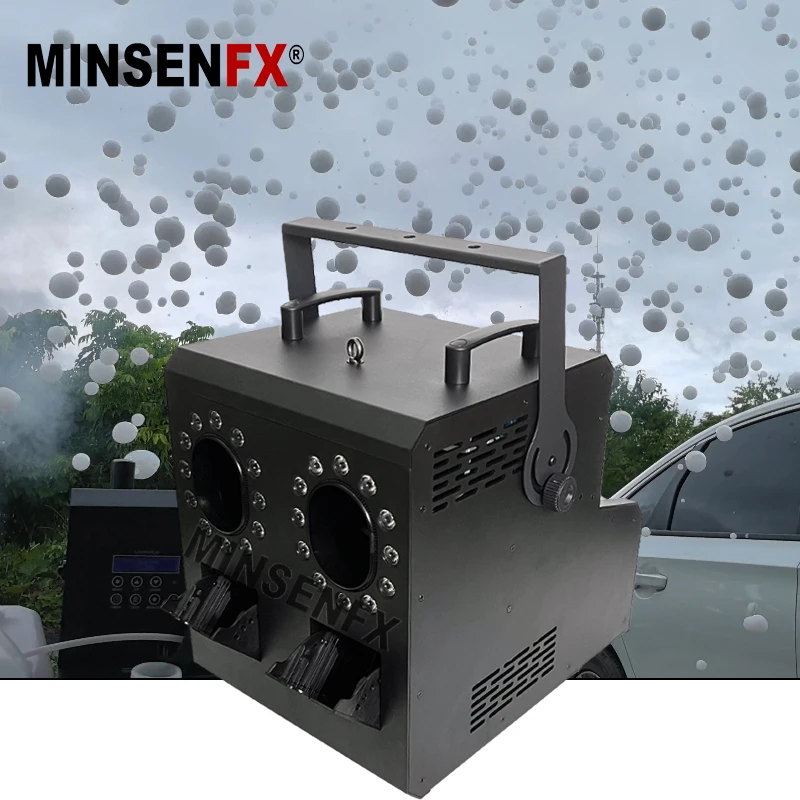 MINSENFX лидер продаж 1500 Вт светодиодная дымовая пузырьковая 2000 машина для производства тумана автоматическая пузырьков дыма дымка