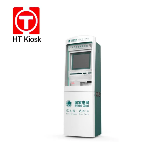 27 32 Inch Currency Exchange machine Kiosk with mutil cash acceptor cash withdraw self service terminal machine