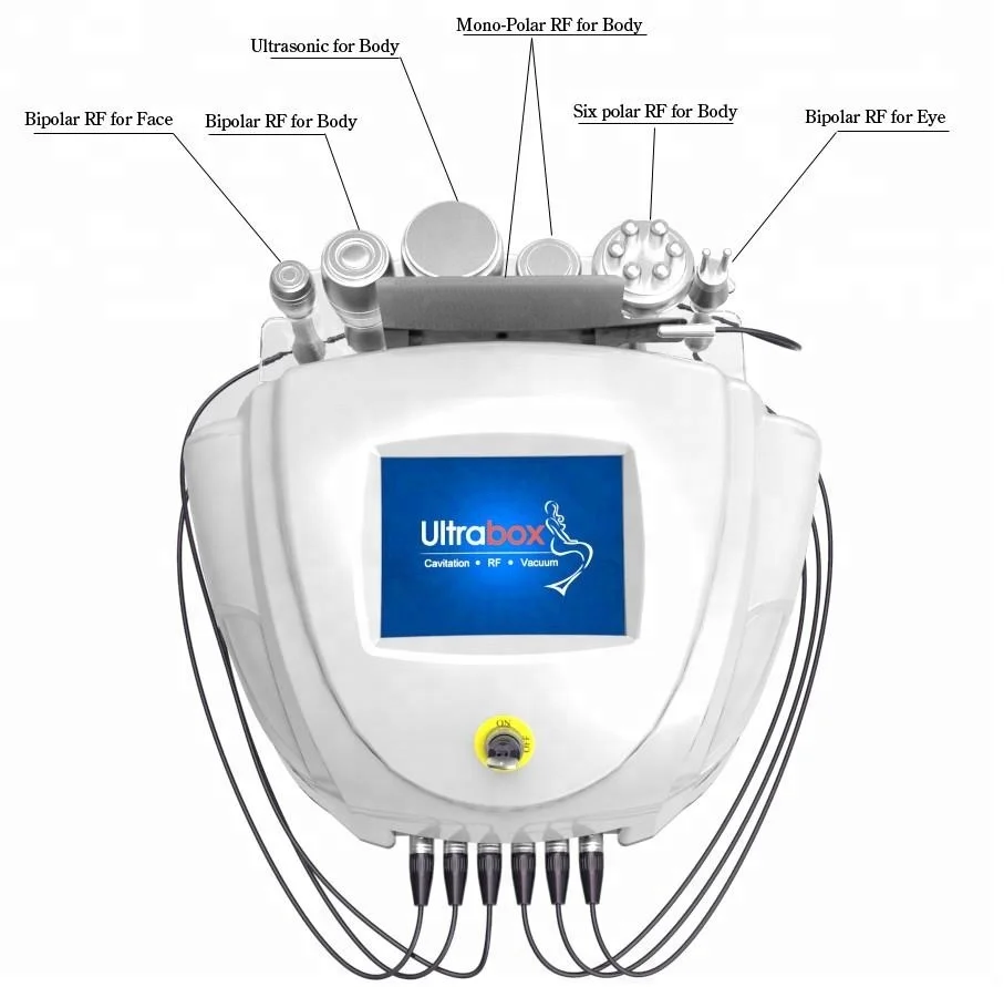 6 in 1 Vacuum Cavitation System Type and Weight Loss radio frequency lipolaser cavitation rf slimming beauty machine