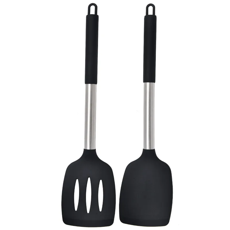 Factory Directly Sells 2pcs/set High Quality Household Kitchen Tools Silicone Spatulas
