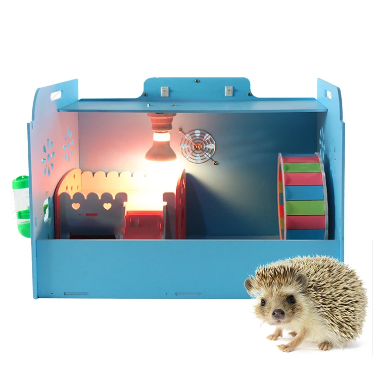 
Multi-Color Optional Easy-To-Clean Acrylic 60*40*45cm Hedgehog Breeding Incubator Tortoise Box Crawling pet cage 