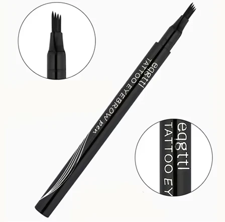 New Lasting Sketch 4 Fork Pointed Liquid Eyebrow Eyebrow Tattoo Pencil Pen Waterproof Eyebrow Booster