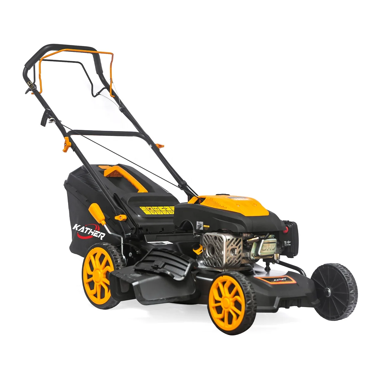 2024 New Model Garden tools 21inch Self-Propelled Lawn Mowers Machine 190cc Gasoline Engine Grass Cutter With 65L Grass Box