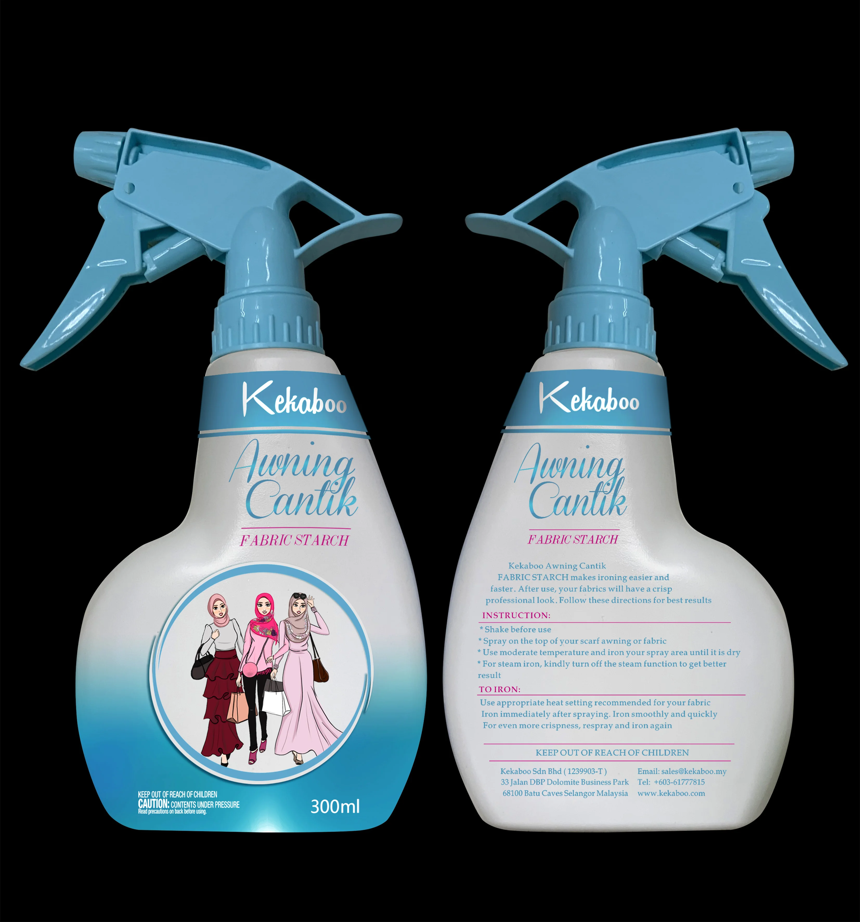 powerful speed starch spray for laundry use