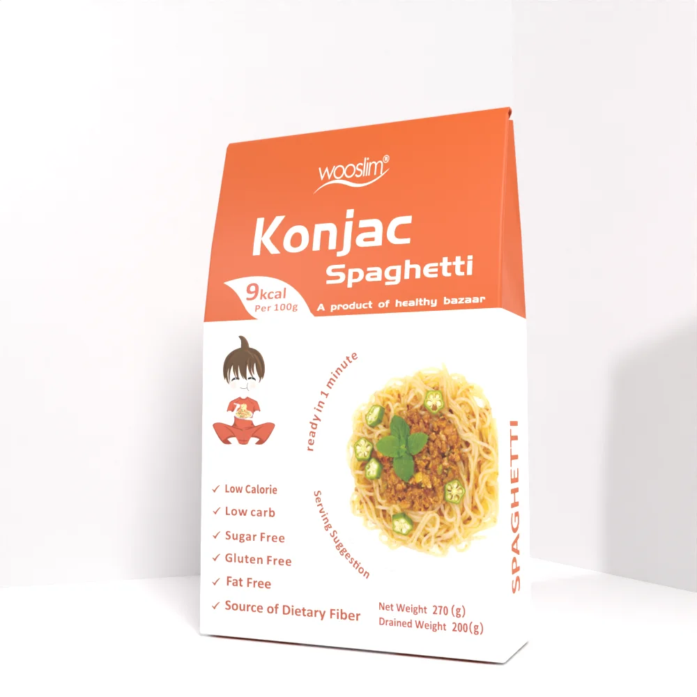 Low Gi Shirataki pasta Keto Food Low calorie Wholesale Instant konjac noodles Arroz with Sugar free