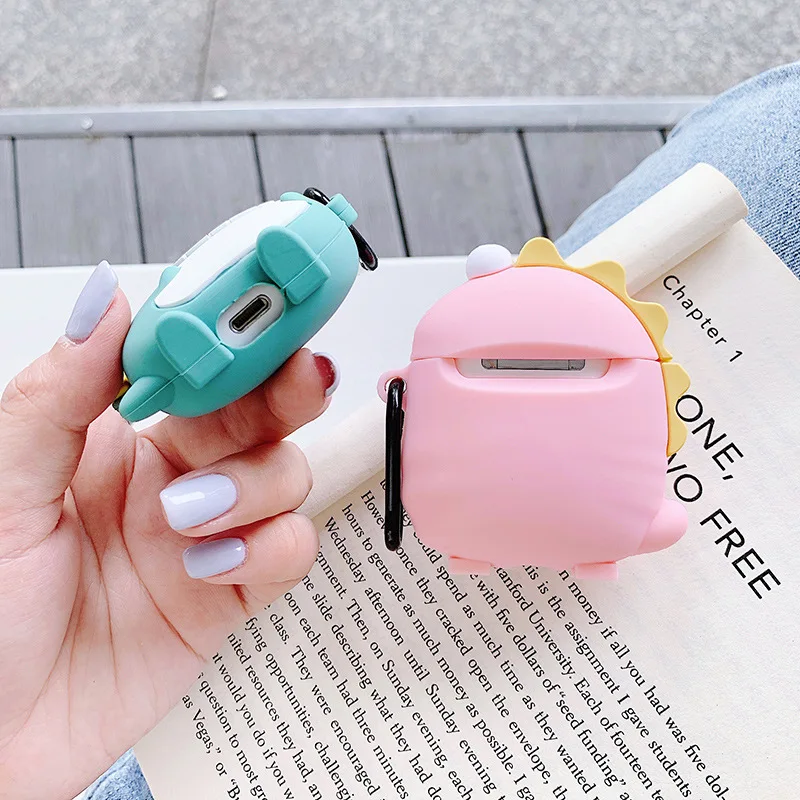  Милый 3D чехол для наушников airpods Мультяшные Чехлы 2 pro силиконовый совместимый с 1