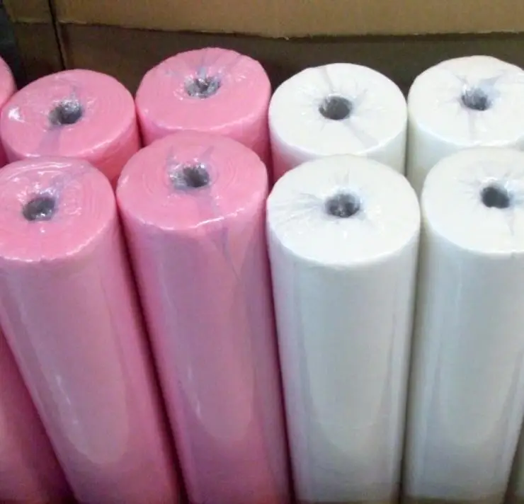 Premium Quality 10 Rolls/ Caton 15gsm Beauty Salon disposable bed sheet roll disposable massage bed sheets for spa